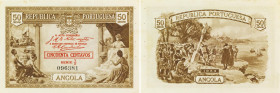 Angola. Portuguese Republic. 50 Centavos, 1923. Serie y/8 P#63. Uncirculated.