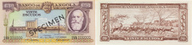 Banco de Angola, specimen 20 escudos, 15th August 1956, serial number 1VA 000000, (Pick 87s, BNB 413as1), Uncirculated