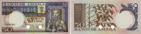 Angola Banco De Angola. Specimen. 50 Escudos 10.6.1973 Pick 105cts. A high grade example. Uncirculated.
