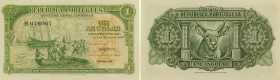Angola. Provincia de Angola, Governo General de Angola, commemorative issue 1 angolar, 6 October 1948, green and orange, embarkation scene at left, ar...