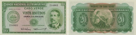 Cape Verde - 20 Escudos 1958 Serpa Pinto. P# 47 - Uncirculated.