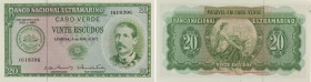 Cape Verde - 20 Escudos 1972 Serpa Pinto P#52. Uncirculated.