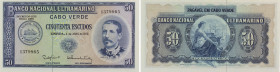 Cape Verde - 50 Escudos 1972. Serpa Pinto. P#53. Uncirculated.