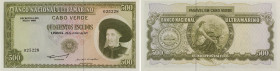 Cape Verde - 500 Escudos 1971. Serpa Pinto. P#53. Uncirculated.