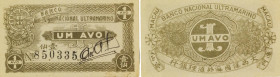 Macau. Banco Nacional Ultramarino, 1 avo, ND (1942), serial number 50335, P#13. Uncirculated.