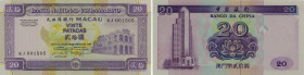 Macau. Banco Nacional Ultramarino. 20 Patacas. 20.12.1999. Serial number KJ00105. P#71. Uncirculated.