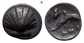 Calabria. Tarentum circa 325-280 BC. Half Litra AR