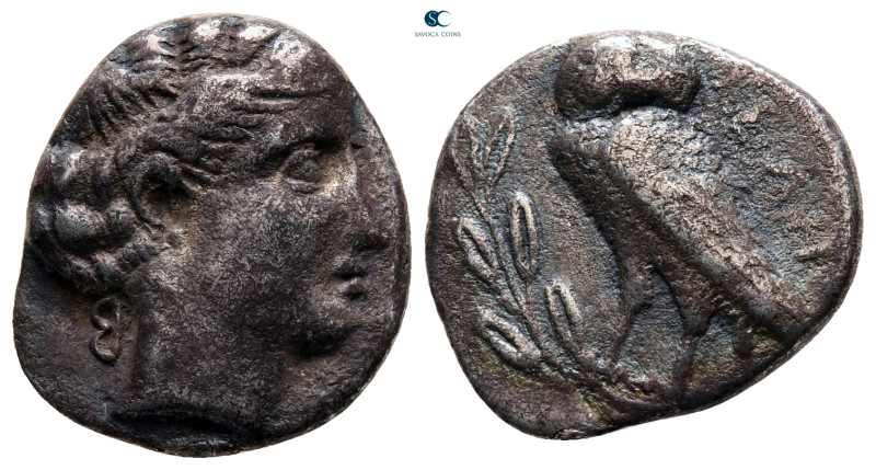 Lucania. Velia circa 440-400 BC. 
Drachm AR

16 mm, 3,52 g



Very Fine