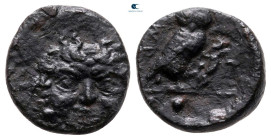 Sicily. Kamarina circa 420-405 BC. Tetras or Trionkion Æ