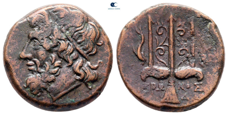Sicily. Syracuse. Hieron II 275-215 BC.
Bronze Æ

18 mm, 6,17 g

Very Fine