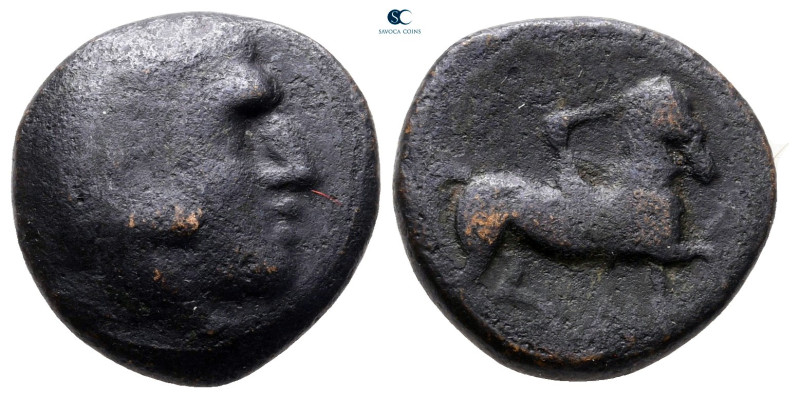 Kings of Macedon. Uncertain mint. Antigonos II Gonatas 277-239 BC. 
Bronze Æ
...