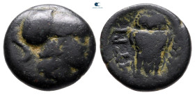 Islands off Thrace. Lemnos. Myrina circa 386-261 BC. Bronze Æ