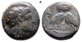Kings of Thrace. Adramyteion. Agathokles, son of Lysimachos 290-282 BC. Bronze Æ