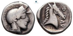 Thessaly. Pharsalos circa 450-400 BC. Hemidrachm AR