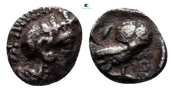 Attica. Athens circa 454-404 BC. 
Hemiobol AR

6 mm, 0,31 g



Very Fine