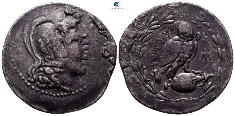 Attica. Athens circa 165-42 BC. 
Tetradrachm AR. New Style Coinage

35 mm, 15...