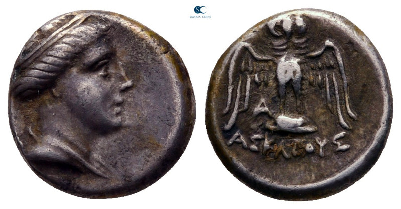 Pontos. Amisos. ΑΣΚΛΕΙΟΥΣ (Askleios), magistrate 400-300 BC. 
Half Siglos AR
...