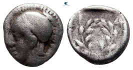 Aiolis. Elaia circa 450-400 BC. Diobol AR