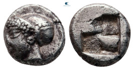 Ionia. Phokaia circa 521-478 BC. Diobol AR