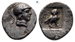 Caria. Halikarnassos circa 200-0 BC. Obol AR