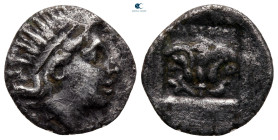 Islands off Caria. Rhodos circa 88-84 BC. Plinthophoric Hemidrachm AR