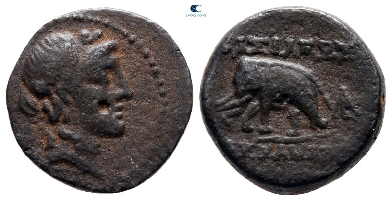 Seleukid Kingdom. Antioch on the Orontes. Alexander I Balas 152-145 BC. 
Bronze...