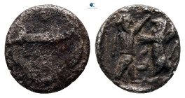 Phoenicia. Sidon. Time of Baalshallim II 401-366 BC. 1/16 Shekel AR