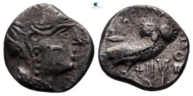 Arabia. Sabaean Kingdom. Unknown ruler(s) 225-100 BC. 1/2 Unit AR