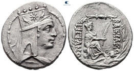 Kings of Armenia. Tigranocerta. Tigranes II "the Great" 95-56 BC. Tetradrachm AR