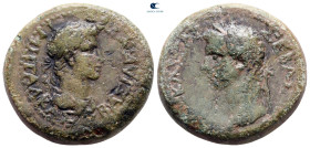 Kings of Thrace. Rhoemetalkes III, with Gaius (Caligula) AD 38-46. Bronze Æ