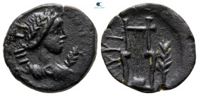 Aiolis. Myrina. Pseudo-autonomous issue AD 138-192. Polida, strategos. Bronze Æ