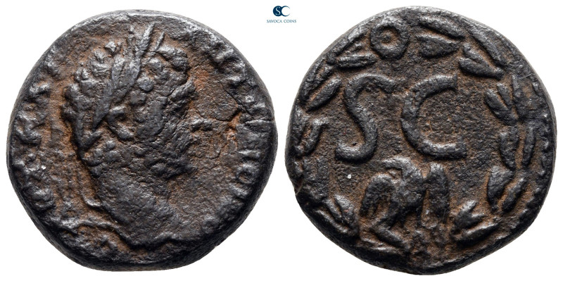 Seleucis and Pieria. Antioch. Caracalla AD 198-217. 
Bronze Æ

21 mm, 8,79 g...