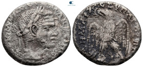 Seleucis and Pieria. Antioch. Macrinus AD 217-218. Billon-Tetradrachm
