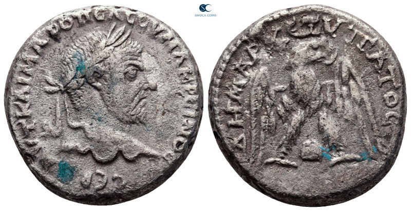 Mesopotamia. Edessa. Macrinus AD 217-218. 
Billon-Tetradrachm

24 mm, 10,47 g...
