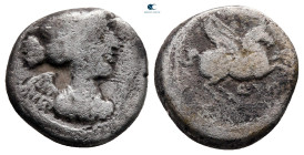 Q. Titius 90 BC. Rome. Quinarius AR