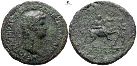 Nero AD 54-68. Lugdunum. Sestertius Æ