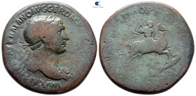 Trajan AD 98-117. Rome. Sestertius Æ