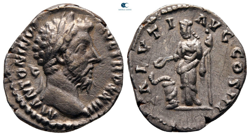 Marcus Aurelius AD 161-180. Rome
Denarius AR

19 mm, 3,39 g



Very Fine
