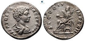 Geta, as Caesar AD 197-209. Rome. Denarius AR