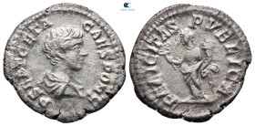 Geta, as Caesar AD 197-209. Rome. Denarius AR