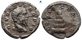 Divus Septimius Severus AD 211. Rome. Denarius AR