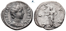 Julia Mamaea. Augusta AD 225-235. Rome. Denarius AR