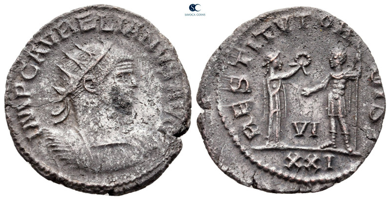 Aurelian AD 270-275. Antioch
Antoninianus Æ silvered

23 mm, 4,00 g



Ve...