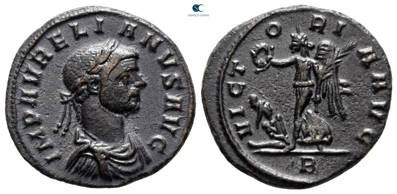 Aurelian AD 270-275. Rome
Denarius Æ

19 mm, 3,20 g



Very Fine