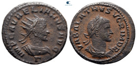 Aurelian and Vabalathus AD 270-275. Antioch. Antoninianus Æ