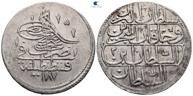 Turkey. Qustantînîya (Constantinople). Ahmed III AD 1703-1730. 40 Para AR