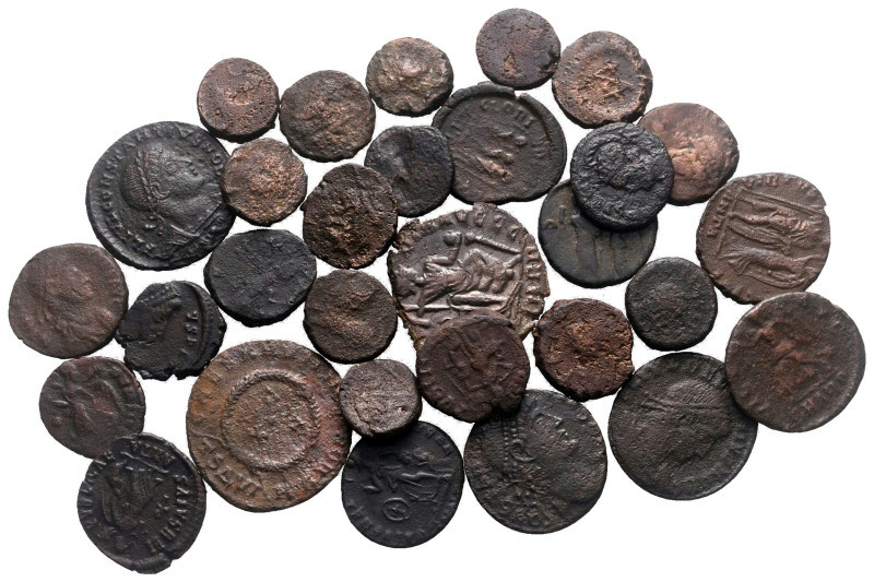 Lot of ca. 30 late roman bronze coins / SOLD AS SEEN, NO RETURN! 

Very Fine