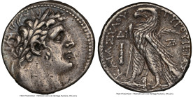 PHOENICIA. Tyre. Ca. 126/5 BC-AD 65/6. AR shekel (27mm, 14.24 gm, 1h). NGC Choice VF 5/5 - 2/5, scratches. Dated Civic Year 14 (AD 113/3 BC). Laureate...