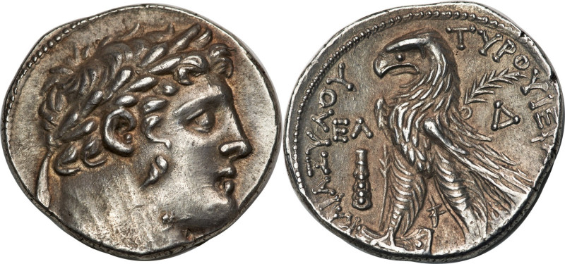 PHOENICIA. Tyre. Ca. 126/5 BC-AD 65/6. AR shekel. NGC (out to grading). Dated Ci...
