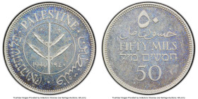 British Mandate Proof 50 Mils 1940 PR65 PCGS, KM6. A splendid offering with bright metallic surfaces. HID09801242017 © 2023 Heritage Auctions | All Ri...